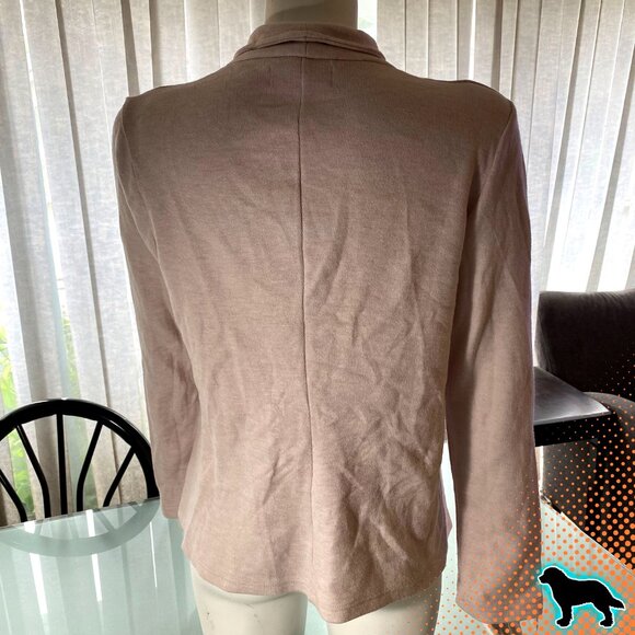 Philosophy Light Pink Lightweight Jacket Size Large L Soft Asymmetric Zipper - Picture 3 of 4